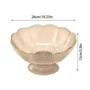 Bowls Modern Fruit Bowl Transparent Flower Shaped High Value Plate Decorative Organizer With Drain Holes For Fruits