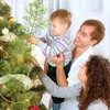 Decoratieve bloemen 1/10 stks kunstmatige dennennaaldtakken nep plant kerstboom takje slinger slinger krans bruiloft woning decoraties diy