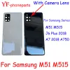 Alta qualità per Samsung Galaxy M51 M515 J6 Plus 2018 A7 2018 A750 Batteria posteriore Copertina posteriore Case di riparazione della porta della porta della porta posteriore