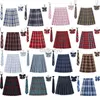 Robes sexy urbaines Femmes Jupe plie à carreaux avec cravate Bowtie XS- 5xl harajuku preppy mini uniformes scolaires japonais filles jupe jupe kawaii 240403