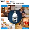 Autres caméras de vidéosurveillance Tuya Smart Home 2.4g E27 Bulbe WiFi Surveillance Camera HD Night Security Video Surveillance Supprt AUDIO MOBILE MOTIF MOBILE Y240403