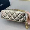 Thick Chain Underarm Shoulder Bag For Women Gold Diamond Zipper Bag Luxury Shoulder Tote Designer Shoulder Silver Bag Luxurys Handbags Messe