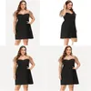 Plus Size Dresses Women Casual Dress Summer 2023 Y Hollow Out Evening Party Mesh Fashion Patchwork Short Sleeve Club Outfits Drop Deli Dhbqv