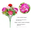 Decorative Flowers 38CM Artificial Flower Plastic Carnation Bouquet Home Decoration Silk Vase Arrangement Accessories