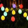 Solar Powered Easter Egg String Lights IP65 Waterproof Stake Light Ground For Outdoor Garden Patio