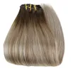 Przedłużenie klipu w Human Hair Extensions Blond Remy bezproblemowe przedłużenia włosów proste grube przedłużenia włosów dla kobiet