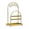 Smyckespåsar Display Stand Holder Home Rings Earring Storage Metal Tablett Rack Halsband Hanger