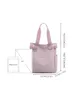 Bakken vrouwen tote tas paarse crossbody massieve kleur grote capaciteit eenvoudige student nylon hand