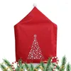 Chaves de cadeira Capa de Natal para o Papai Noel Supplies para jantares de família Decorações de Natal