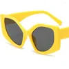 Lunettes de soleil Fashion Femmes verres de soleil Anti-UV Spectacles Cat Eye Eyeglass Cadre surdimension