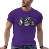 Męskie topy z czołgami kreskówka sztuka 2024 Afryka Twin Racing Motorcycle Motorbike Ilustration T-shirt Men T Shirts