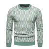 Pulls à hommes 2023 Poullon en tricot à l'automne Slim Round Poux Poux décontracté de haute qualité Retro Fotting Shirt Drop Livilar