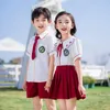 Kledingsets Ontwerp Britse stijl Zomer Kinderkleding Schooluniform Prestatiekostuum Kinderkleuterschool