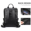 School Bags Casual Leather Backpack Bag Outdoor Top Layer Cowhide Student Genuine Sports For Men 14 Inch