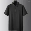 Polo da uomo 8XL 7XL 6XL 2024 Estate Inghilterra Stile Polo da uomo Top High End Luxury Mens Camicie Moda Allentato Abbigliamento maschile