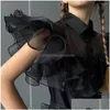 Mädchenkleider Mädchen Cap Sleeves American Comedy Festzug Kleid kleine Mädchen bodenlange Organza Puffy Kleid für Geburtstagszeremonie Drop Dhepl