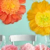 Dekorativa blommor paket med 3 bröllop jumbo papper Stor tredimensionell DIY-festdekoration 60 cm