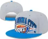 Oklahoma City''Thunder''ball Caps 2023-24 modmästare baseball snapback män kvinnor sol hatt broderi vår sommar mössa grossist strapback casquette