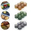Assiettes Candy et noix Plateau d'apéritif à récipient 6 bols Plateau de fruits pour noix de caddy