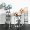 Vases 1pc Glass Vase Home Room Decor Wedding Hydroponic Flower Pot Bottle Double Container Crafts Ornament