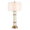 Table Lamps TEMAR White Lamp Contemporary LED Decorative Desk Lighting For Home Living Room