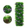 Dekorativa blommor 40 cm Artificial Hedge Green Leaf Staket Paneler Faux Sekretess Skärm för hemmet utomhus trädgårdsbalkong dekoration