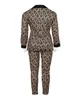 24SS Luxury Designer Women's Two Piece Pants Women's Printed Suit Jacket Pants Two-Piece Set