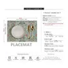 北欧スタイルの断熱材PlaceMat 4PCS大型テーブルマットキッチン装飾X33cmコットンリネンコーヒーコースターダイニングアクセサリー240329