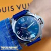 Luxe designer horloges polshorloges automatisch mechanisch horloge heren blauw precisie staal waterdichte PAM01313 iris luxe merk