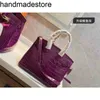 Bk Genuine Designer Leather Handbags Luxurys Women Shoulder Same One Messenger 2024 Crocodile Home Leather Womens Platinum Bag