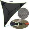 Furnishings Portable Camping Triangle Hammock for Multi Person Outdoor Aerial 3point Hammock Hanging Sleep Bed 4mx4m