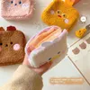 Storage Bags 2PCS Cute Plush Sanitary Napkin Bag Women Tampon Pad Small Cosmetic Makeup Pouch Card Lipstick