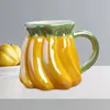 Tasses à café Masse de fruits Forme en porcelaine légère créative tasse de thé à thé petit déjeuner tasses de lait pour la cuisine