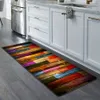 2pcs/Set Kitchen Carpet, красный деревянный коврик для борта, без скольжения по полу против плака