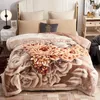 Blankets Flowers Red Blanket Winter Gift Thickened Double Layer Super Soft Thick Throw