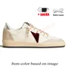 Fashion Designer Golden Shoes Women Heels Superstar Mens Dress Shoe White Black Pink Luxury Silver Glitter Gold Platform Sneakers Leather Suede Ball Star Trainers