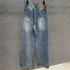 Designers Femmes Pantalons denim Broidered Leign Design Jeans High Washing Fashion Long Pant Jean