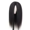 Wigs Natural Black Kinky Straight Wig Long Yaki Hair Wig Heat Resistant Synthetic Wigs for Afro Women African American Peruca Cosplay