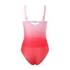 Women's Swimwear Fashion Gradient Wax Dyed Sexy Two-Piece Bikini Fashionable And Simple Bikinis Set Swimsuit