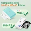 Kağıt Phomemo Beyaz Etiket M03/M04S/M04AS Mini Yazıcı Etiket Sticker için Termal Kağıt Kağıt Rulo Roll Su geçirmez Antioil Gözyaşı