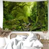 Tapisseries Big Stone Forest Tapestry mur suspendu art naturel paysage simple bohème tropical hippie tapiz chambre décor