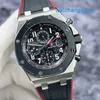 Athleisure AP Wrist Watch Royal Oak Offshore Series 26470SO Commonly Known As Vampire Black Plate Red Needle Date Timing Function Automatic Mechanical Watch