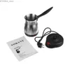 Kaffestillverkare 800W Portable Electric Coffee Machine Trkiye kaffemaskin Rostfritt stål Independent Hushåll Kaffemaskin Y240403