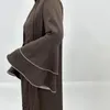 Roupas étnicas 2024 Últimas flare mangas muçulmanas abaya conjunta 3pc fêmea de luxo de luxo de luxo de luxo de luxo de luxo de luxo de luxo lenço