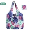 Sacs de rangement Pliable Shopper Sac portable Eco à grande capacité Supermarché Tote Femme Produits ménagers d'épaule