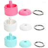 Jewelry Pouches Portable Holder Case Anti Loss Keychain Organizer Small Travel Storage Box For Ring Necklace Earring