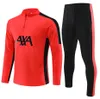 2024 2025 Liverp OLFC voetbal trainingsuit voetbal trainingspak trainingspak 22 23 24 Gakpo Darwin Luis Diaz Arnold Mac Allister Tuta Jacket Kit Men and Kids Survetement