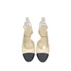 14% de rabais sur les chaussures de créateurs Xiaoxiang épaisses chaînes classiques du talon moyen sandales pour les femmes