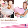 Decorazione per feste 1 2 3 4 5 anni Ragazza Compleanno Palloncino rosa Ghirlanda Cigno Decorazioni per bambini Baby Shower Rivelazione di genere