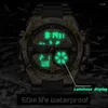 Armbandsur 2024 Lige Dual Display Watch for Men Top Diver Casual Sports Waterproof Digital klockor Montre Homme